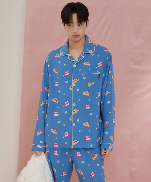 [Crayon Shin-chan] Unstoppable Crayon Shin-chan Long-Sleeved Pajamas (NANY)_SPPF49U08