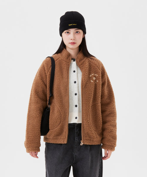 Women's Searing Zip-Up Blouson Brown