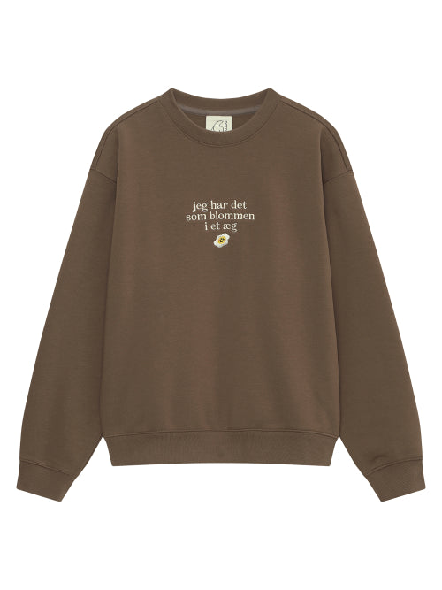 Cozy Denmark sweatshirt - W_ORANGE BROWN