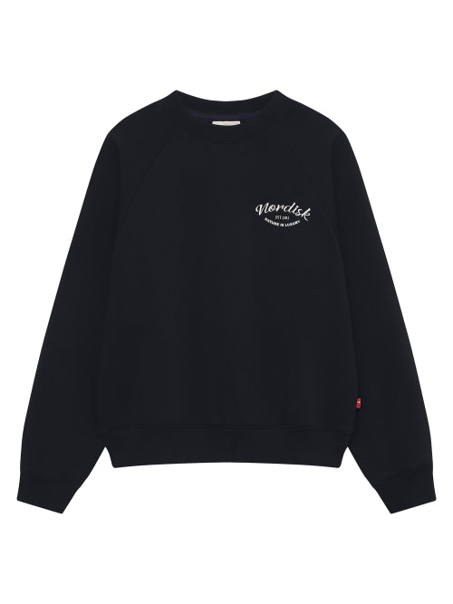 Round Raglan sweatshirt - W_Navy