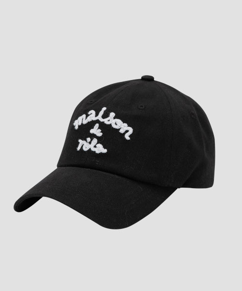 MAISON DE ROLA EMBROIDERY CAP BLACK