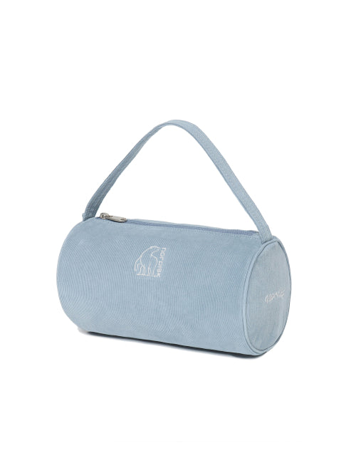 [Autumn Breeze] Mini Corduroy Round Tote Bag_Sky Blue