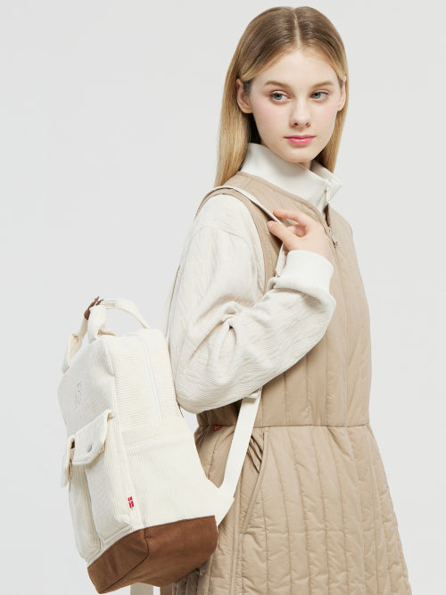 [Signature] Nihon Corduroy Backpack_Off White