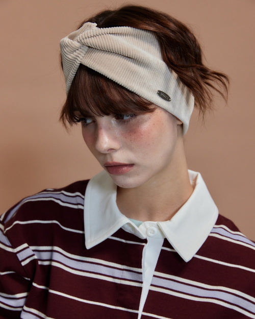 Twisted corduroy hairband FLOTFA3A02