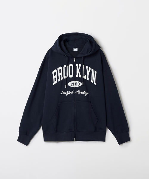 BROOKLYN Applique Hooded Zip-Up_SPMZF49C51