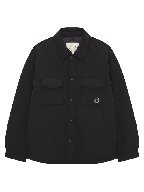 Alfame Quilting Padded Shirt - M_Black