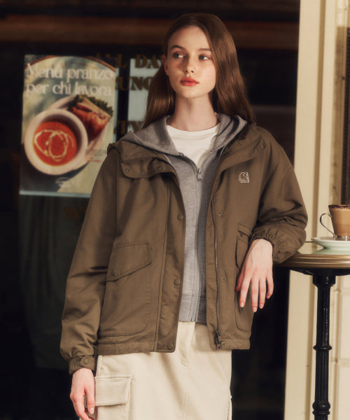 Base Camp Hoodie Jacket - W_Khaki