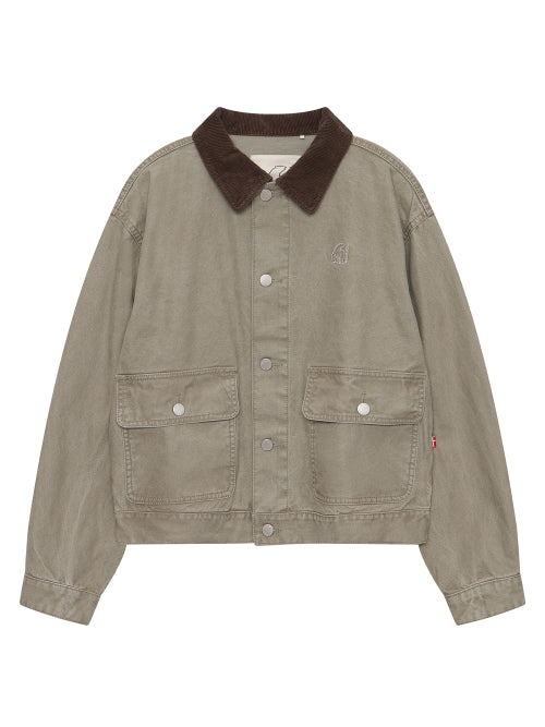 Denim Jacket - W_Light Khaki