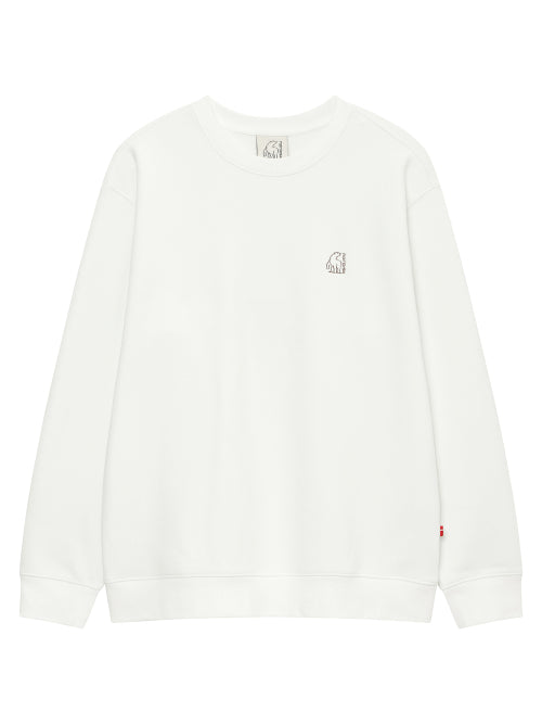 Holiday Denish Pattern Fleece Sweatshirt - U_Off White