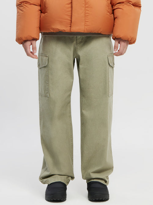 Glamper cargo pants (relax fit) - M_Light Khaki