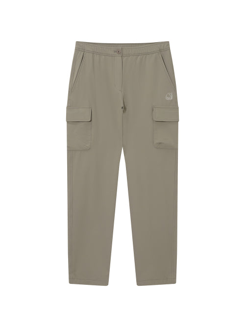 Lysa cargo string pants (regular fit) - W_Grey