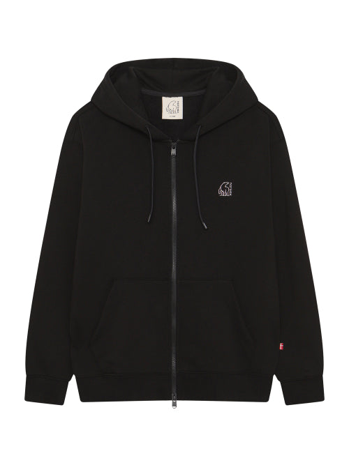 Small Polar Bear Hoodie Zip-Up - U_Black