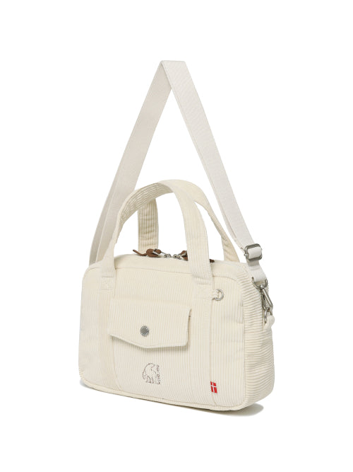 [Signature] Ni-Haun Corduroy Tote Bag_Off White