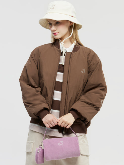 [Eat Breeze] Mini Corduroy Round Tote Bag_Lavender