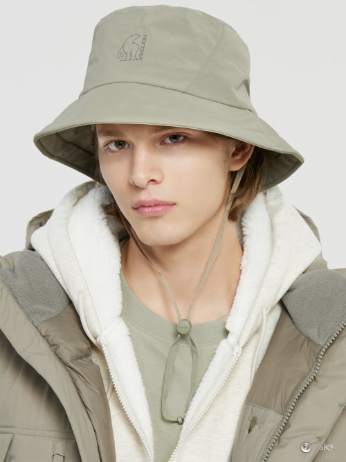 [Whistle walk] Woven Hat Light Khaki