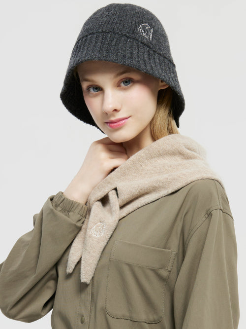 [Early Breeze] Knit Bucket Hat_Charcoal