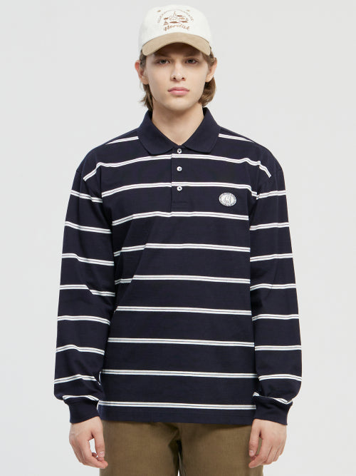 Single Stripe Polo T-shirt - U_Navy