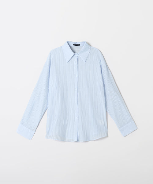 See-Through Stripe Long-Sleeved Shirt_SPYSF49G06