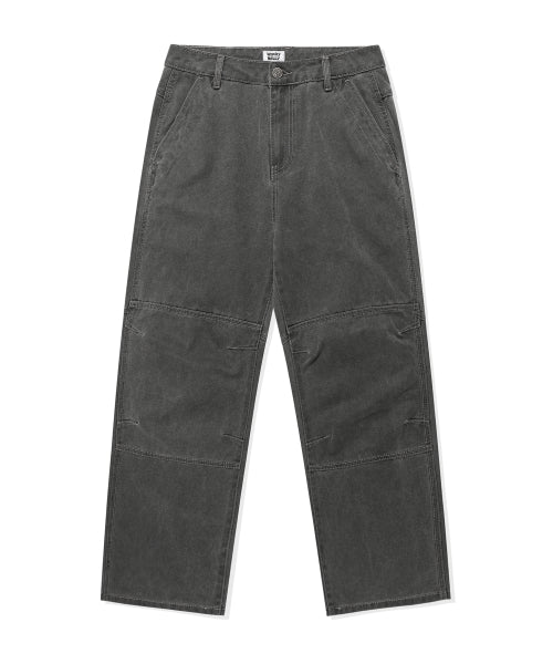 Dying Cotton Slit Pants Charcoal