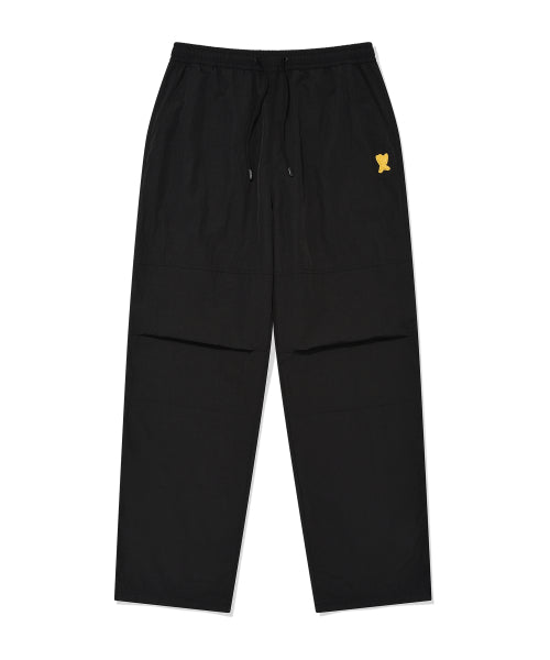 Woven Dying Pants Black
