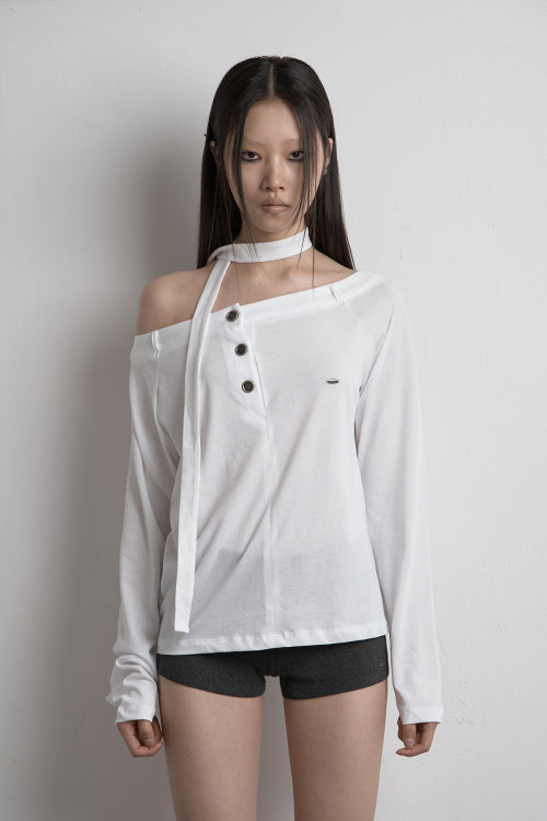 FAKE PANTS LONG SLEEVE WHITE