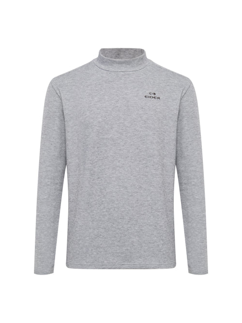 BASIC Men's Long-Sleeved Turtleneck T-shirt_Dark Gray