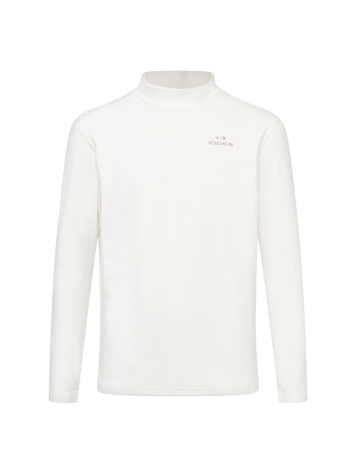 BASIC (Basic) Men's Long-Sleeved Turtleneck T-shirt_Cream