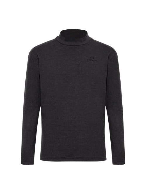 BASIC (Basic) Men's Long-Sleeved Turtleneck T-Shirt_Black