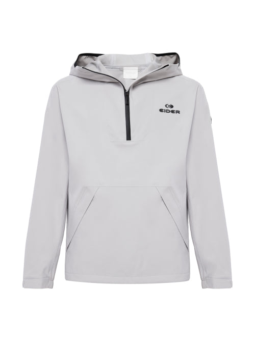 WEATHER FLEX (Wether Flex) Men's Anorak Waterproof Jacket_Grayish BEIGE
