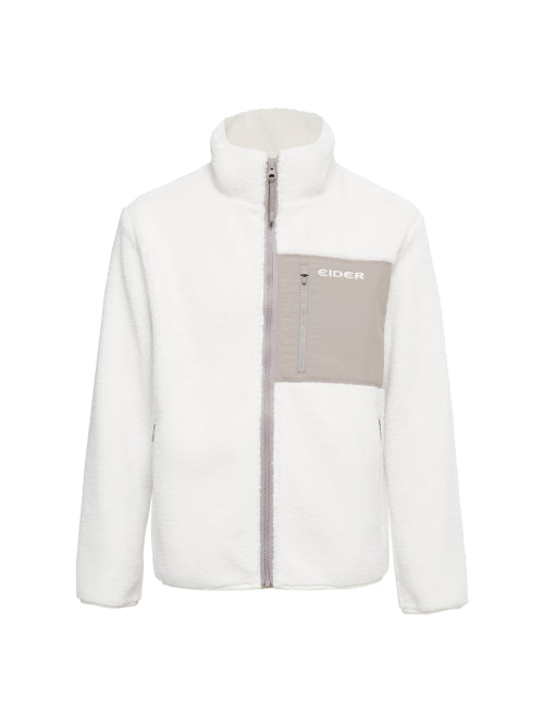 GRID (grid) UNI Sherpa Fleece Jacket_Cream