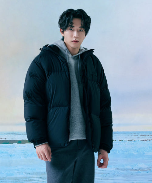 ADD ON (Ed-ON) Men's Puffer Down Jacket_Black