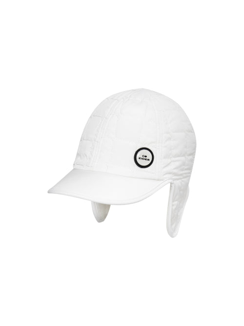 Women's Quilted Padded Cap_Cream