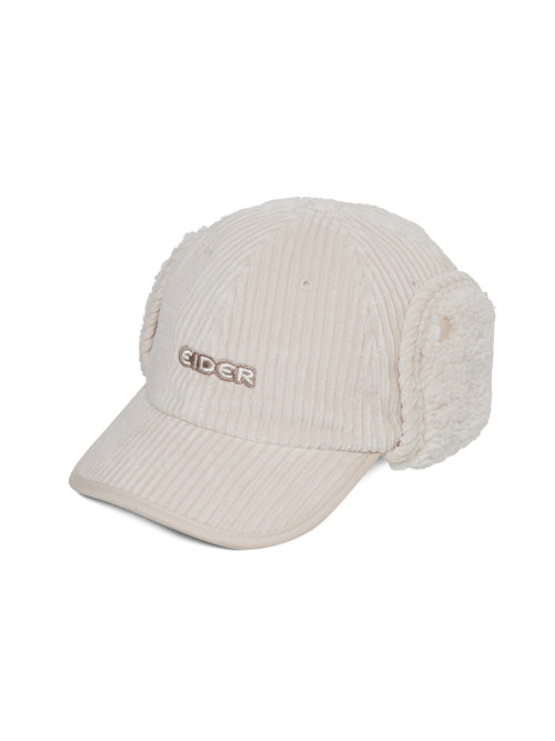 Corduroy Trooper Cap_Light Beige