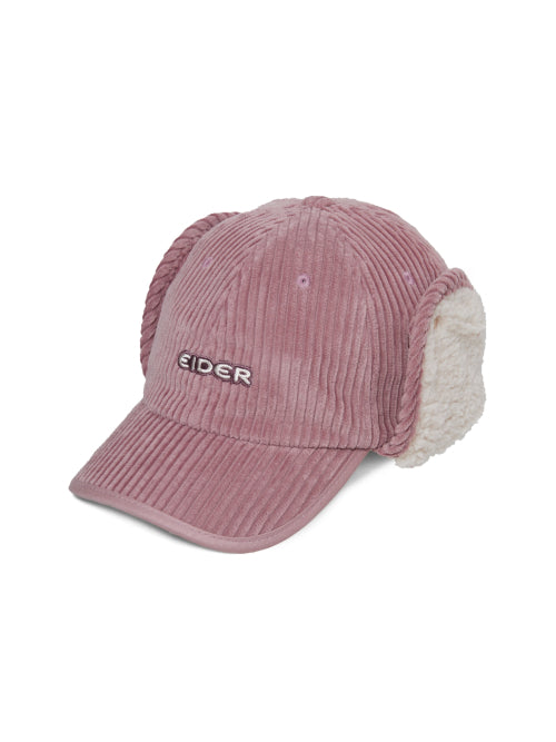 Corduroy Trooper Cap_Greyish Pink