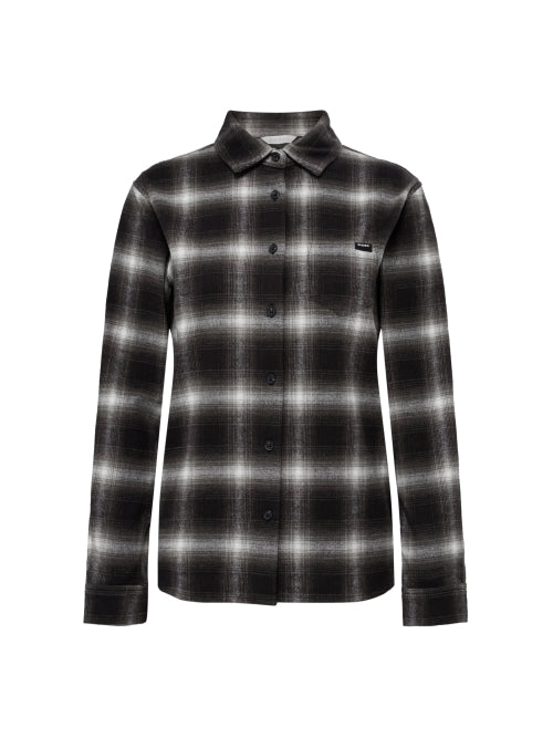 ESSENTIAL (Essential) Women's Checkered Shirt_Black