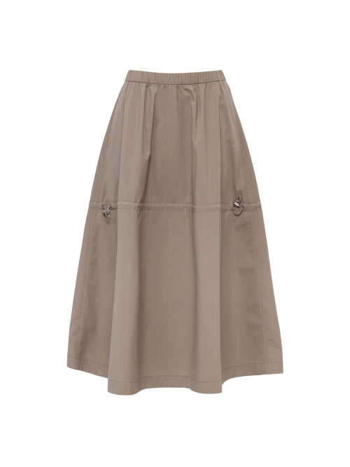 SHIRRING (Shirring) Women's 3L Skirt_MID BEIGE