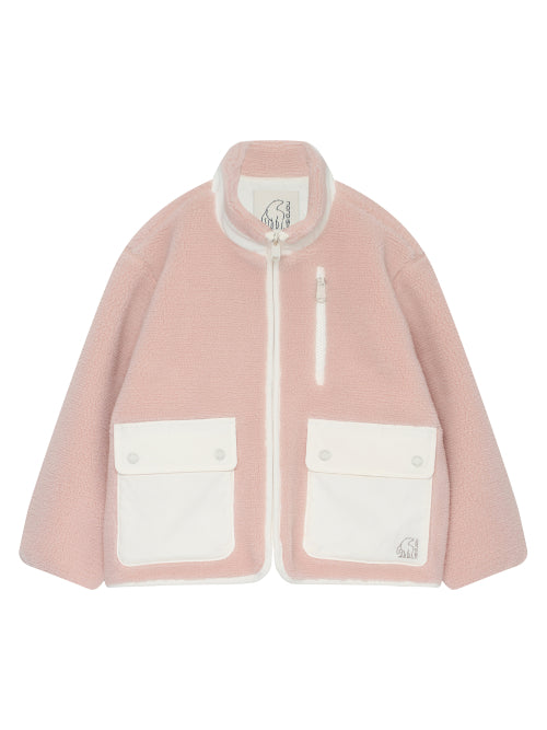 Utility Fleece Jacket - K_Light Pink