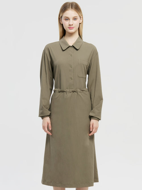 Eden Dress- W_Khaki