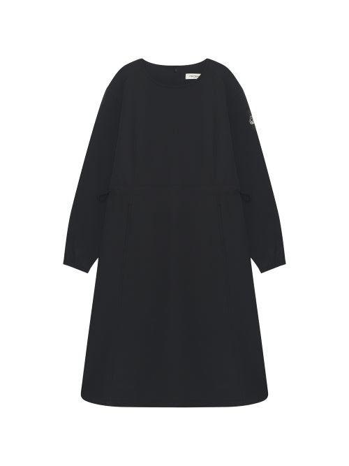 Nylon Stretch String Dress - W_Black