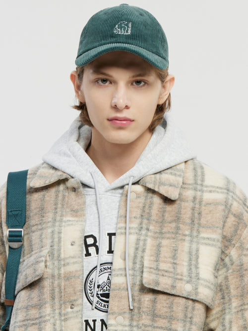 [Signature] Corduroy Ball Cap_Dark Green