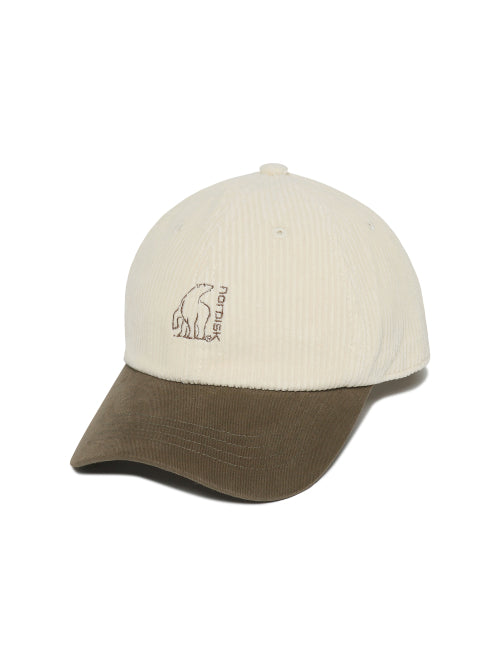 [Signature] Corduroy Ball Cap_Off White