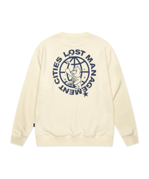 TELESCOPE BEAR SWEATSHIRT ivory