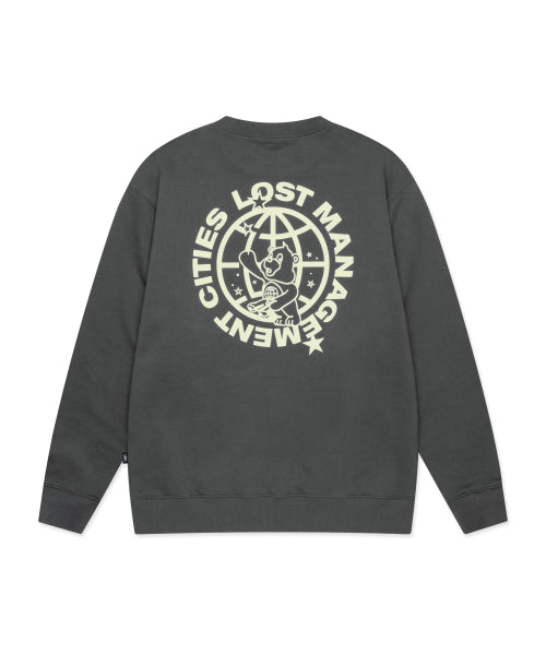 TELESCOPE BEAR SWEATSHIRT charcoal