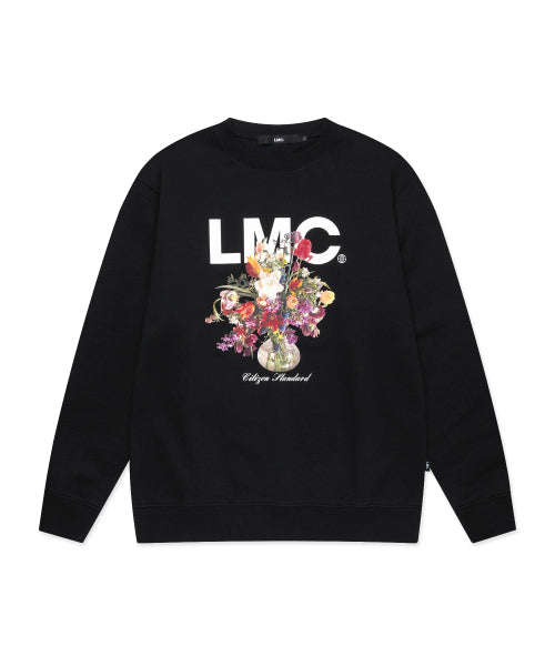 FLOWER VASE SWEATSHIRT black