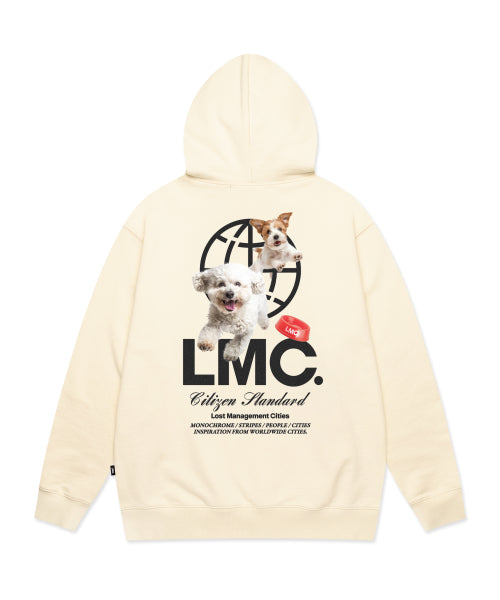 FLYING PUPPY HOODIE ivory