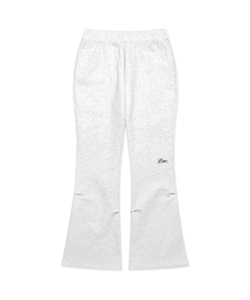 WM SHIRRING BOOTS CUT SWEAT PANTS light heather gray