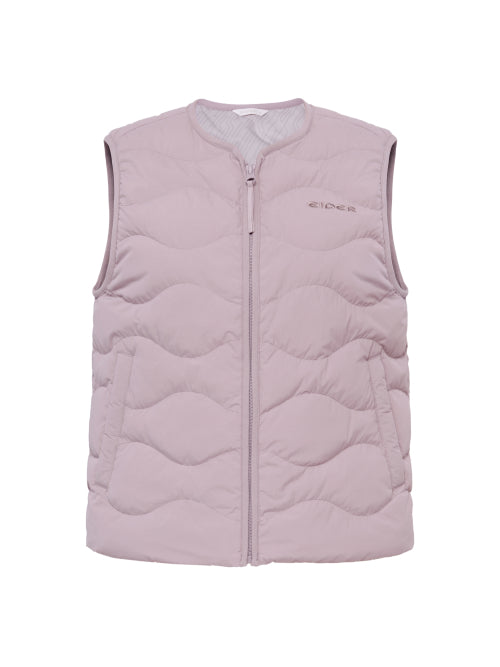 THERMOLOCK Women's Slim Blend Down Vest_Greyish Pink