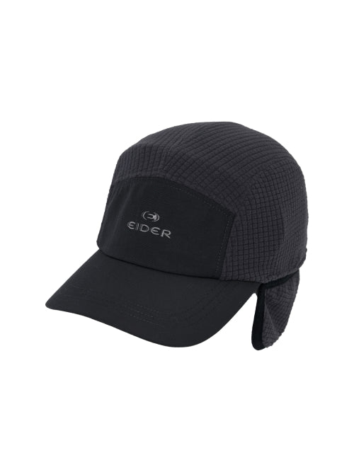 Grid Fleece 5 Panel Cap_Dark Grey