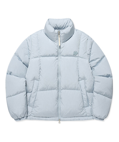 Women's Duckie Glossy Down Short Puffer Sky Blue
