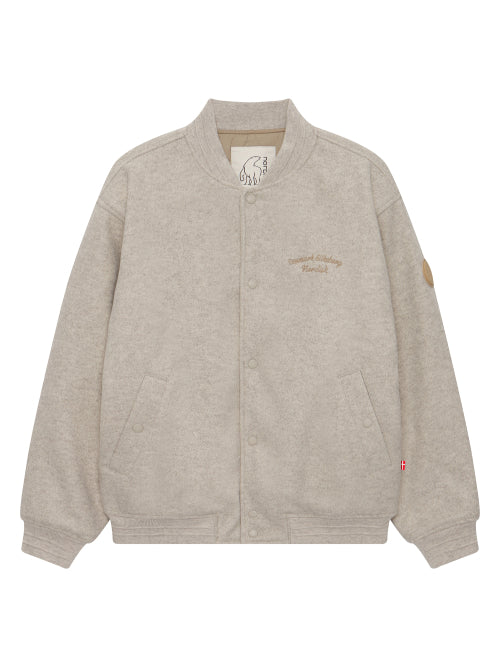Varsity Jacket - M_OATMEAL MELANCE